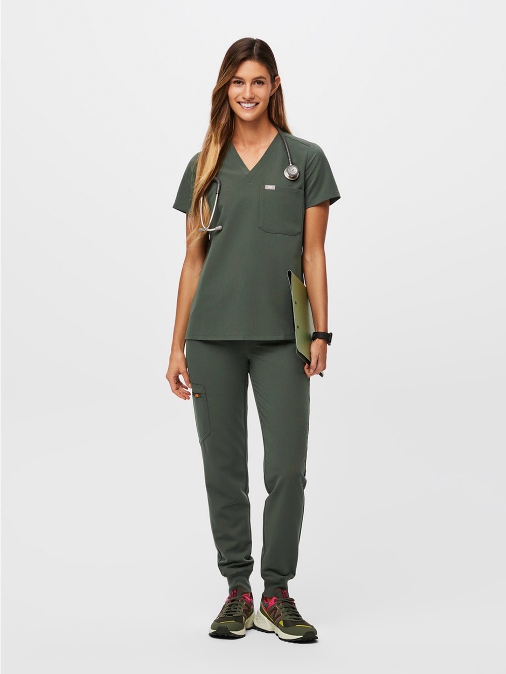 FIGS SET.. 🦚 BONSAI GREEN. S|P Joggers and XXS Catarina Top